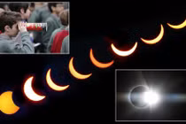 Cận cảnh nhật thực toàn phần vừa xuất hiện ở châu Âu