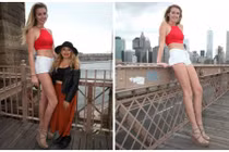 Nữ sinh chân dài nhất nước Mỹ hút hồn phái mạnh