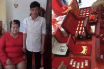 Đám hỏi đầy vàng của cặp đôi "đũa lệch" gây sốt mạng