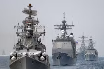 Tàu chiến Nhật Bản, Ấn Độ tập trận trên biển