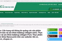 Lý do 2 sản phẩm bổ sung collagen của Bioscope Việt Nam bị cảnh báo?
