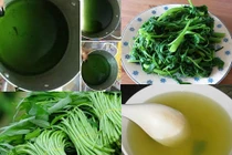 Dấu hiệu rau muống nhiễm hóa chất, chị em nên để ý