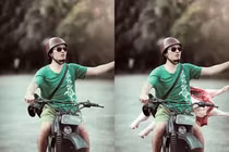 Ảnh chế hài hước thầy giáo đi bán thịt lợn