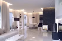 Soi phòng khách sang chảnh nhà sao Việt