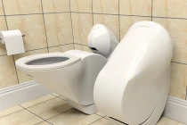 Tiện lợi với toilet gập lại và tiết kiệm 50% nước 