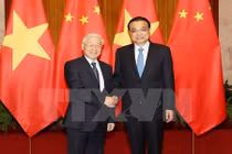 Tổng bí thư hội kiến với Thủ tướng Trung Quốc