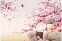 Điểm tử khi dùng giấy dán tường 