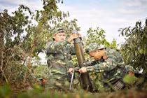 Cận cảnh diễn tập khu vực phòng thủ ở An Giang