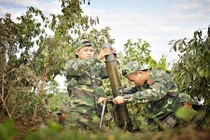 Cận cảnh diễn tập khu vực phòng thủ ở An Giang