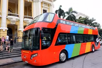 Ảnh: Xe buýt 2 tầng ở Hà Nội có gì độc?