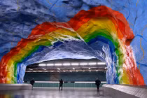 Hình ảnh cực ấn tượng của ga tàu điện ngầm