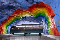 Hình ảnh cực ấn tượng của ga tàu điện ngầm