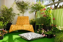 Hút mắt tiểu cảnh vừa làm mát nhà vừa trang trí