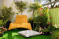 Hút mắt tiểu cảnh vừa làm mát nhà vừa trang trí