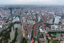 Ảnh toàn cảnh tuyến đường sắp mở rộng giá 3,5 tỷ đồng mỗi mét