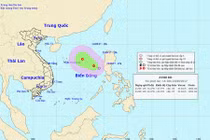 Áp thấp nhiệt đới mạnh cấp 7-8 hướng vào nước ta