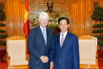 Thủ tướng Nguyễn Tấn Dũng tiếp cựu Tổng thống Mỹ Bill Clinton