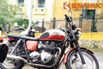 Moto chất chơi Triumph Bonneville T100 giá nửa tỷ đồng ở HN