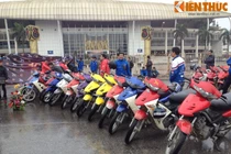 Hàng trăm xe FX đội mưa khuấy động bán đảo Linh Đàm