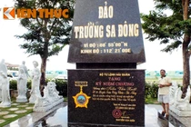 Cựu binh Trường Sa xây cột mốc chủ quyền Trường Sa tại tư gia