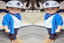 Hot boy 2 tuổi được mẹ hot girl cho mặc siêu chất 