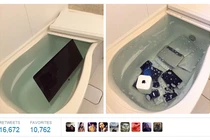 “Tắm” cho bộ sưu tập Apple của bạn trai trả thù tình