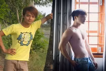 9X đen nhẻm, 45 kg lột xác thành thân hình 6 múi