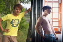 9X đen nhẻm, 45 kg lột xác thành thân hình 6 múi