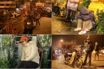 Dân buôn tất tả, mệt nhoài đêm chợ hoa giáp Tết