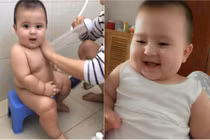 Em bé gốc Việt má bánh đúc khiến dân mạng phát cuồng