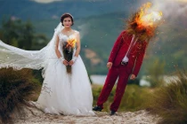 Ảnh cưới siêu thực, cực dị của cô dâu 19 tuổi 