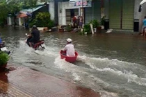 Loạt ảnh “độc” trong mưa bão số 3 gây sốt mạng 