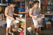 Hotboy bán tào phớ bụng 6 múi làm phái nữ chao đảo 