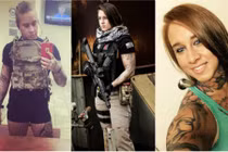 Nữ kiểm lâm xăm trổ đầy mình, trang bị súng ống ngầu