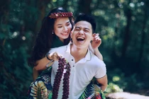 Ảnh cưới phong cách rừng xanh của cặp đôi Hà thành