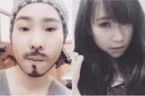 Mặt thật đáng yêu của nàng vẽ râu giả trai gây sốt 