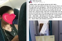 Lệ Quyên bị nghi cho con tè vào túi nôn trên máy bay