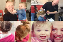 Ông bố đơn thân tết tóc cho con gái cực đẹp