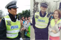Gái trẻ đứng đường phát cuồng vì anh cảnh sát đẹp trai