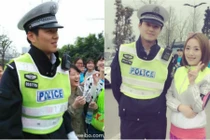 Gái trẻ đứng đường phát cuồng vì anh cảnh sát đẹp trai