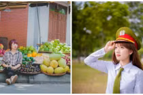 Chân dung cô gái bán hoa quả "xinh đẹp nhất miền Bắc"
