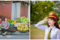 Chân dung cô gái bán hoa quả "xinh đẹp nhất miền Bắc"