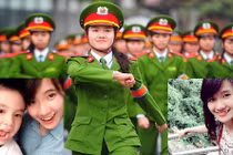 Nữ sinh cảnh sát răng khểnh duyên dáng, học siêu giỏi