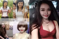 Cô gái quê thay đổi nhan sắc nhanh chóng mặt