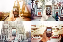 Bộ ảnh Hà Nội nhìn qua điện thoại cực kỳ độc đáo