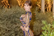 Quỳnh Nga táo bạo khoe đường cong với chiếc váy gây "nhức mắt"