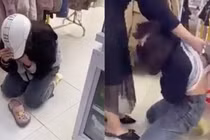 Nữ sinh quỳ khóc, bị đánh đập trong shop quần áo ở Thanh Hóa