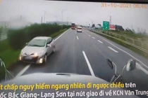 Bắc Giang: Kết đắng cho nữ tài xế đi ngược chiều trên cao tốc 