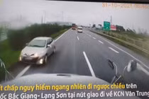 Bắc Giang: Kết đắng cho nữ tài xế đi ngược chiều trên cao tốc 