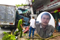 Tài xế container đánh lái cứu 2 người, tông vào nhiều nhà dân nói gì?